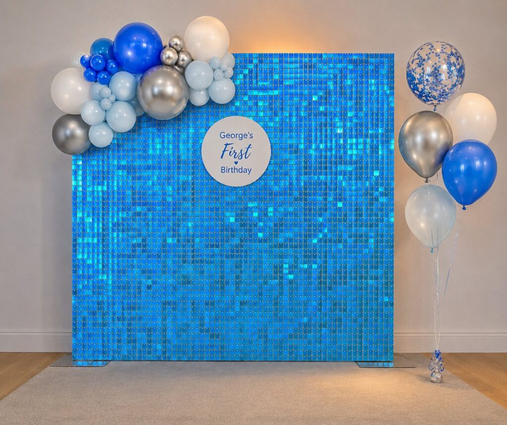 Blue Sequin Wall IMG 2