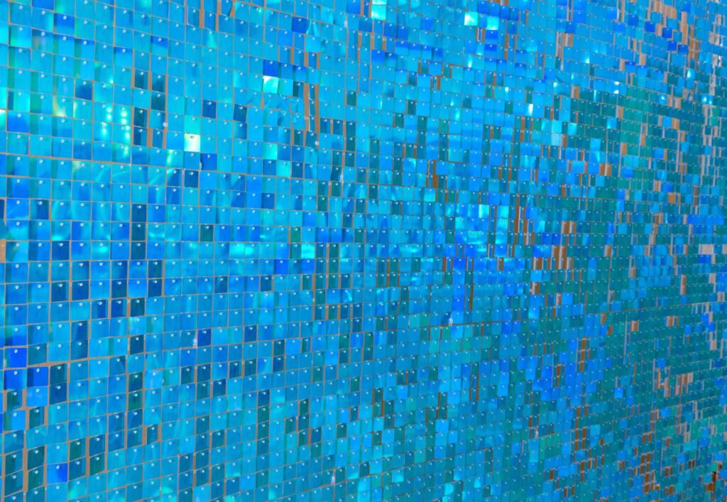 Blue Sequin Wall IMG 4