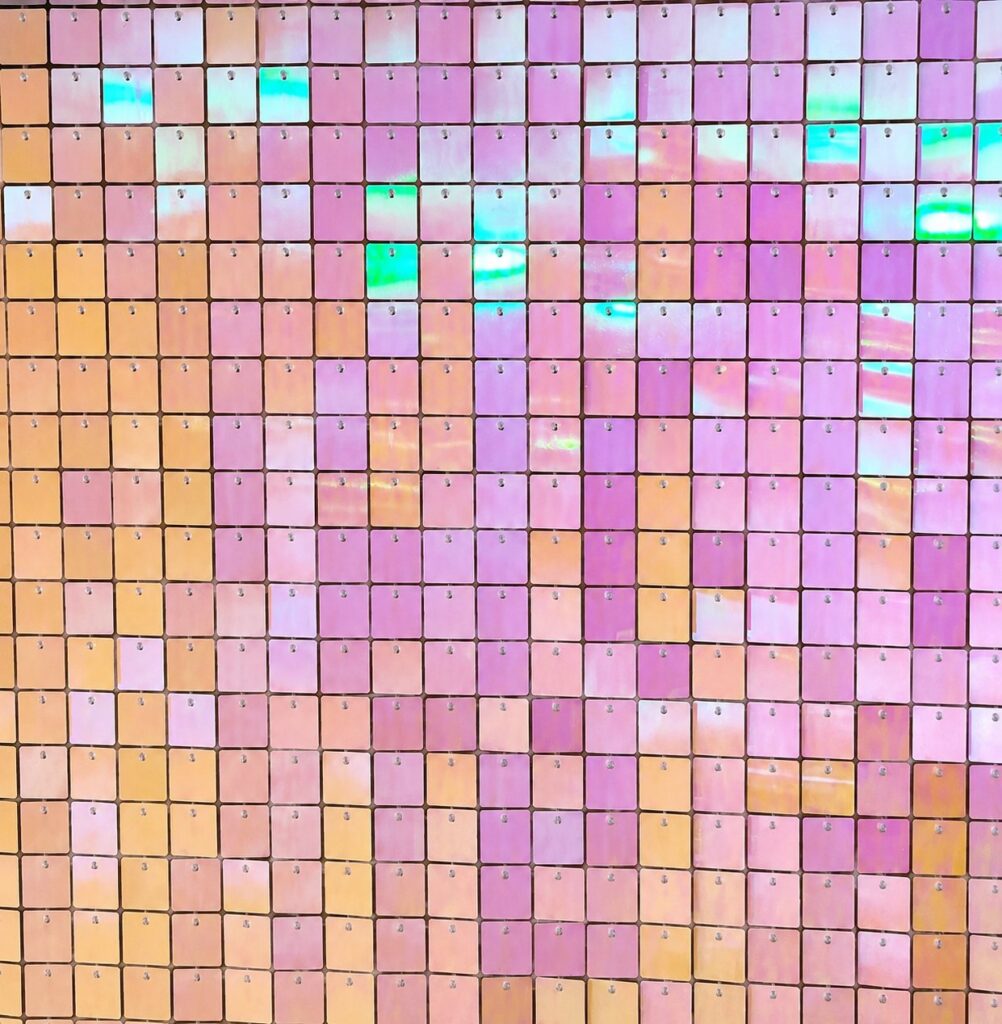 Blush Pink Sequin Wall IMG 1