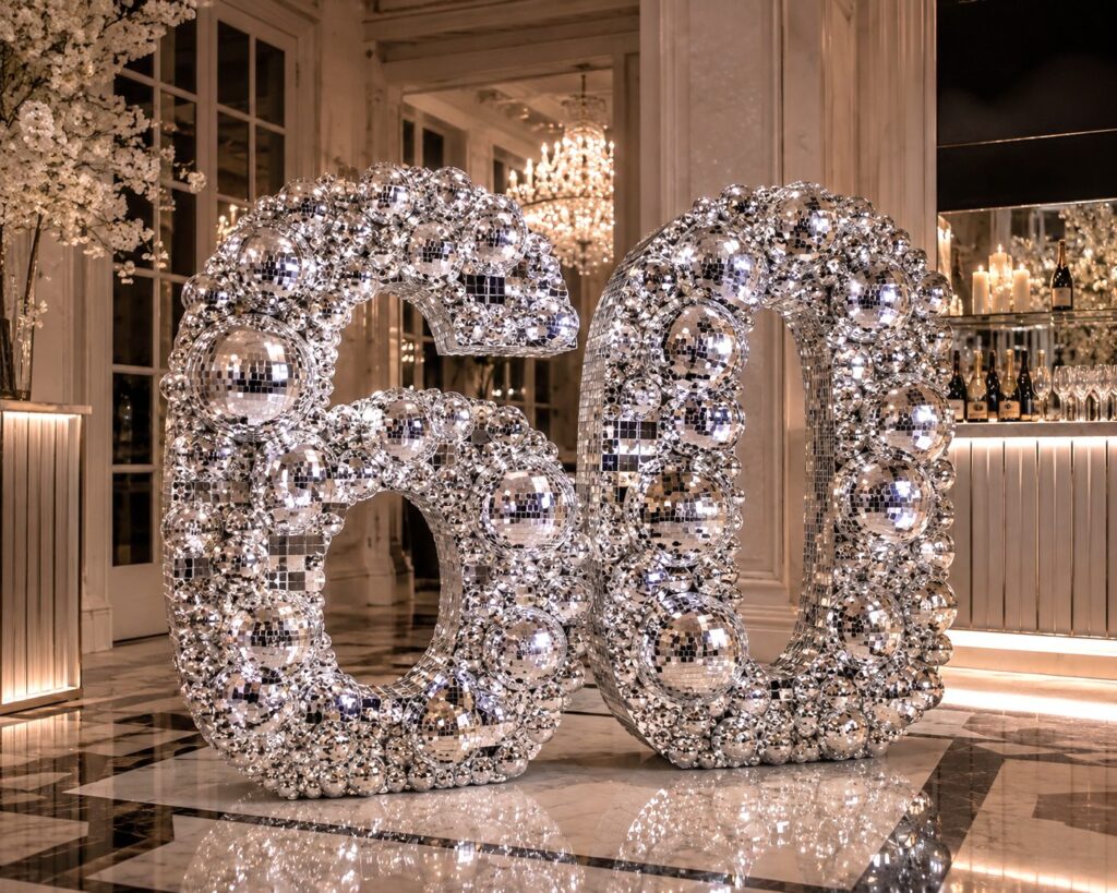 Disco Ball Numbers & Letters IMG 11