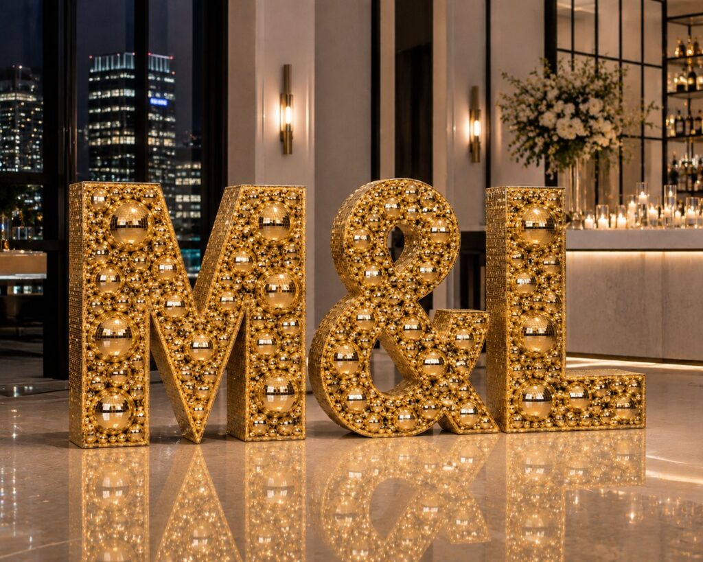 Disco Ball Numbers & Letters IMG 2