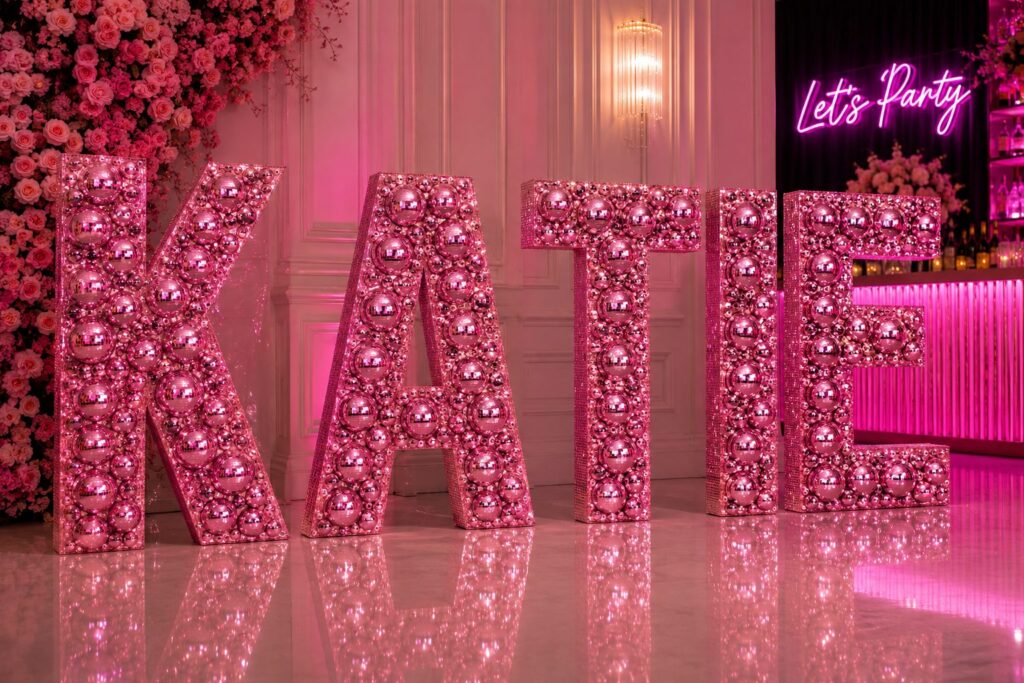 Disco Ball Numbers & Letters IMG 4