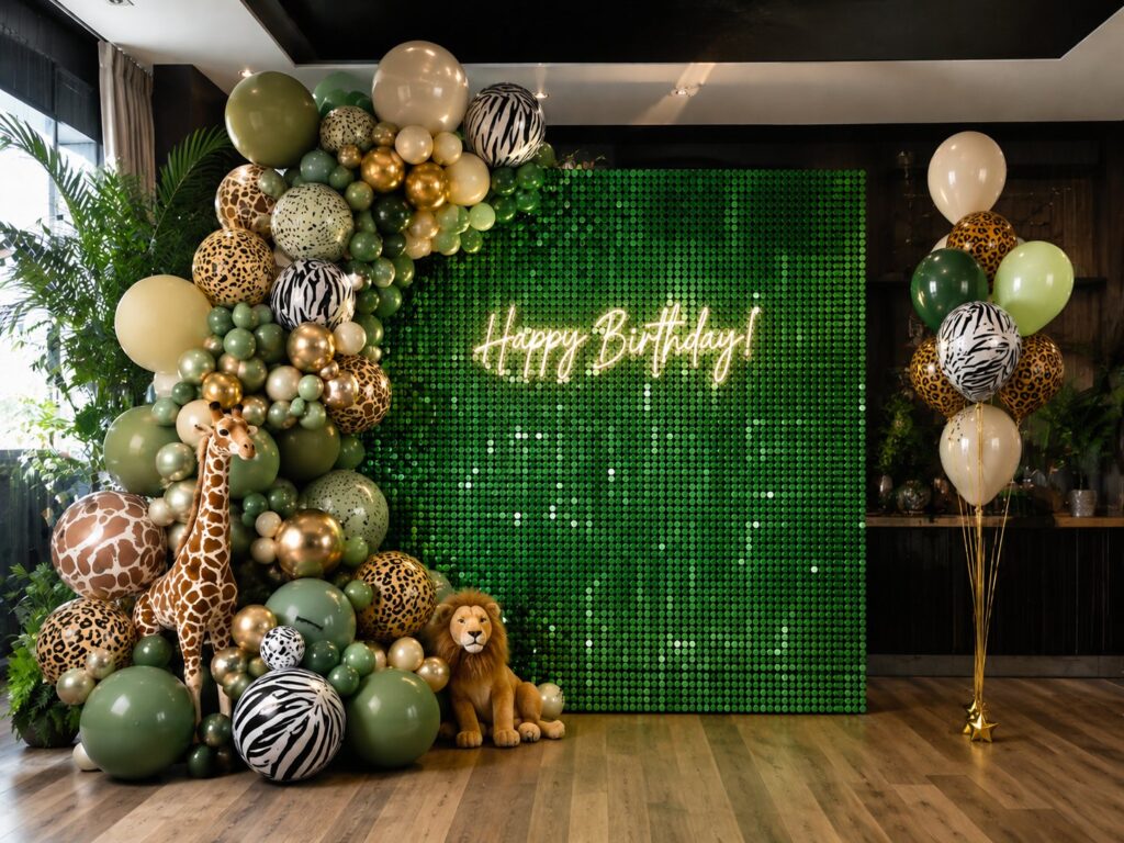 Green Sequin Wall IMG 1