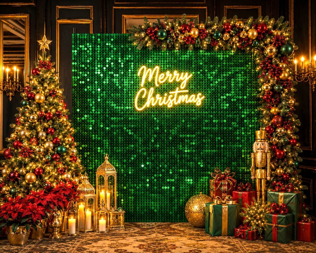 Green Sequin Wall IMG 3