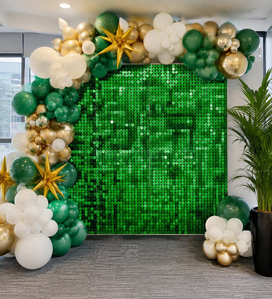 Green Sequin Wall IMG 5