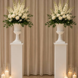 White Pedestals