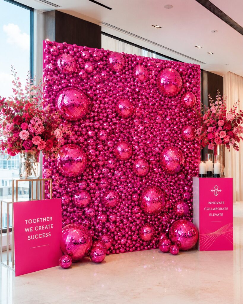 pink-disco-wall-setup