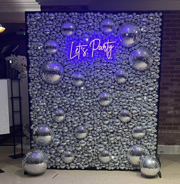 Silver Disco Wall
