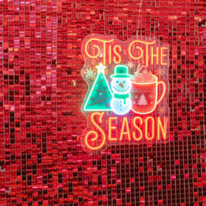 tis the season neon sign