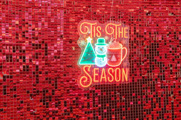 tis the season neon sign