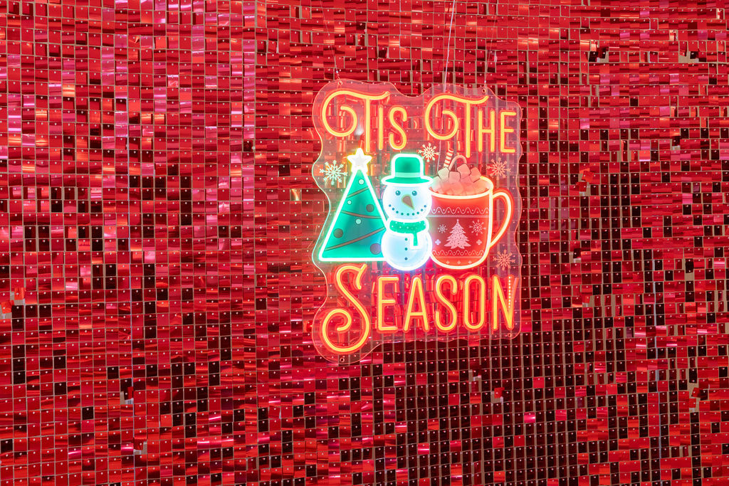 tis the season neon sign